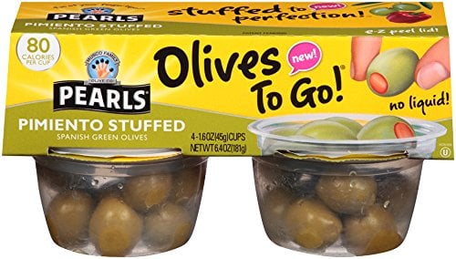 Pearls Olives to Go! Pimiento Stuffed Green Olives