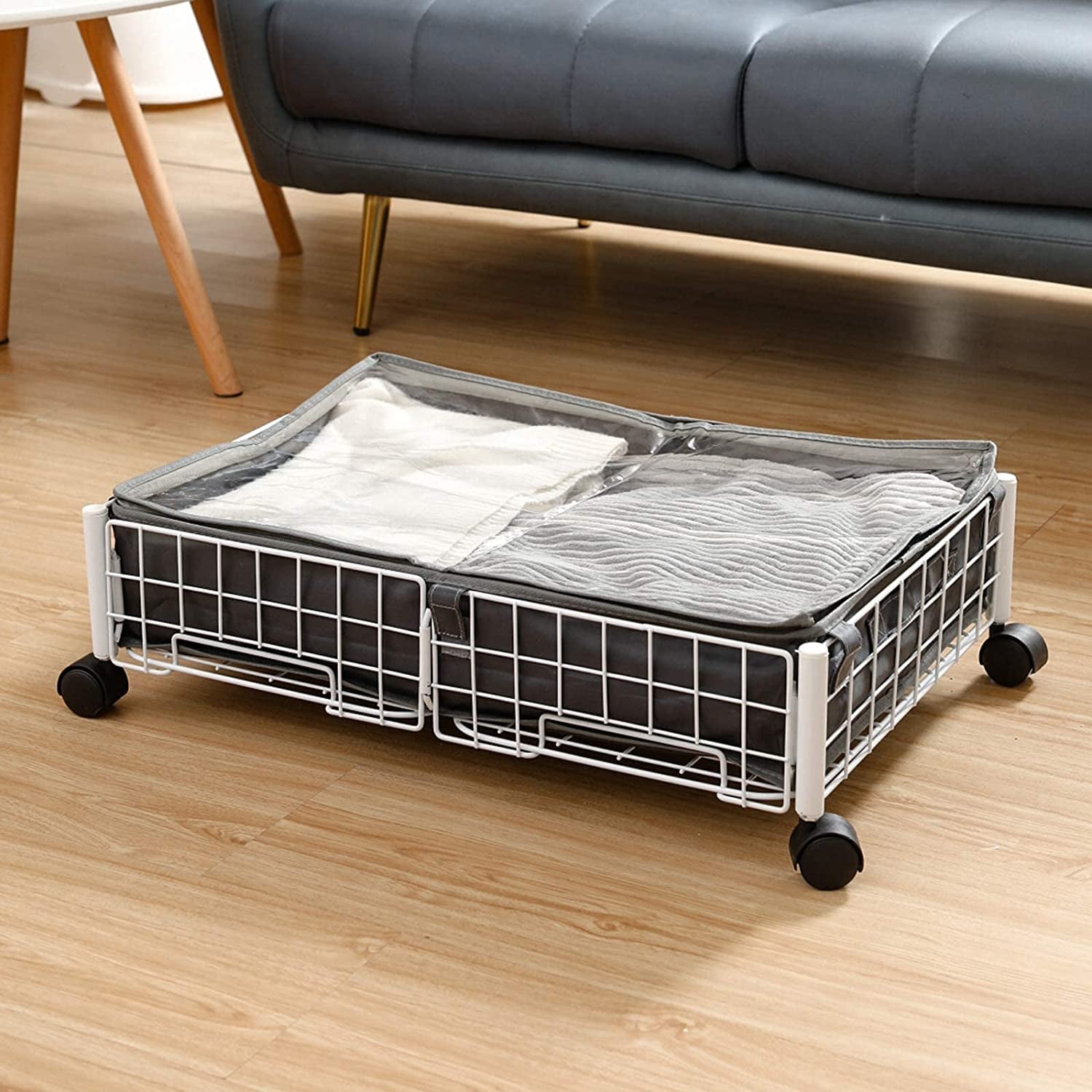 Under Bed Storage With Wheels Underbed Storage Organizer