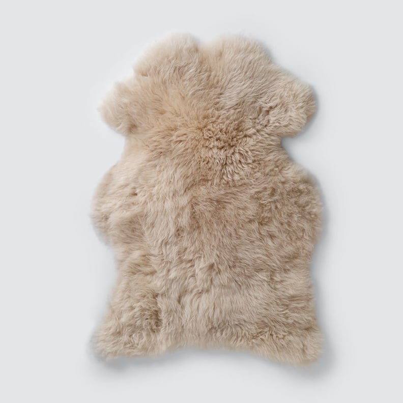 A Plush Accent Rug: The Citizenry Tan Sheepskin Throw