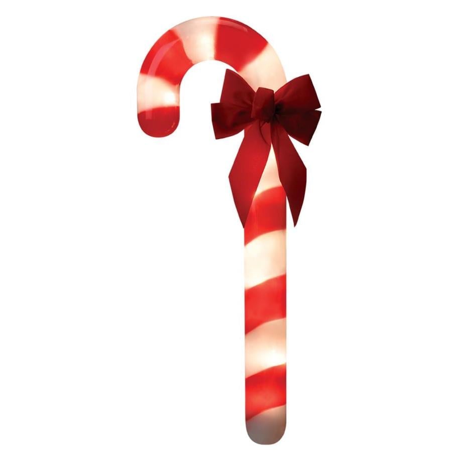 GE 3-Pack Incandescent Plug-In Candy Cane Christmas Pathway Markers