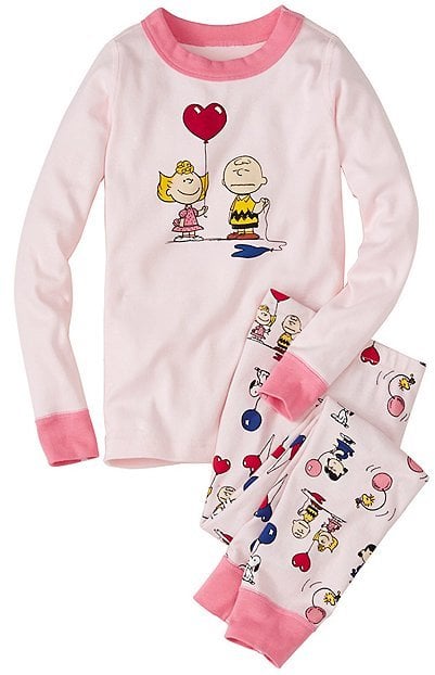 Kids Snoopy Be Mine Long John Pajamas