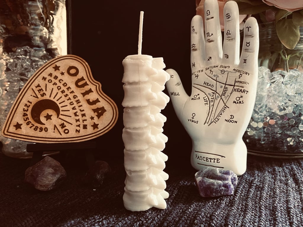 Spooky Spine Candle