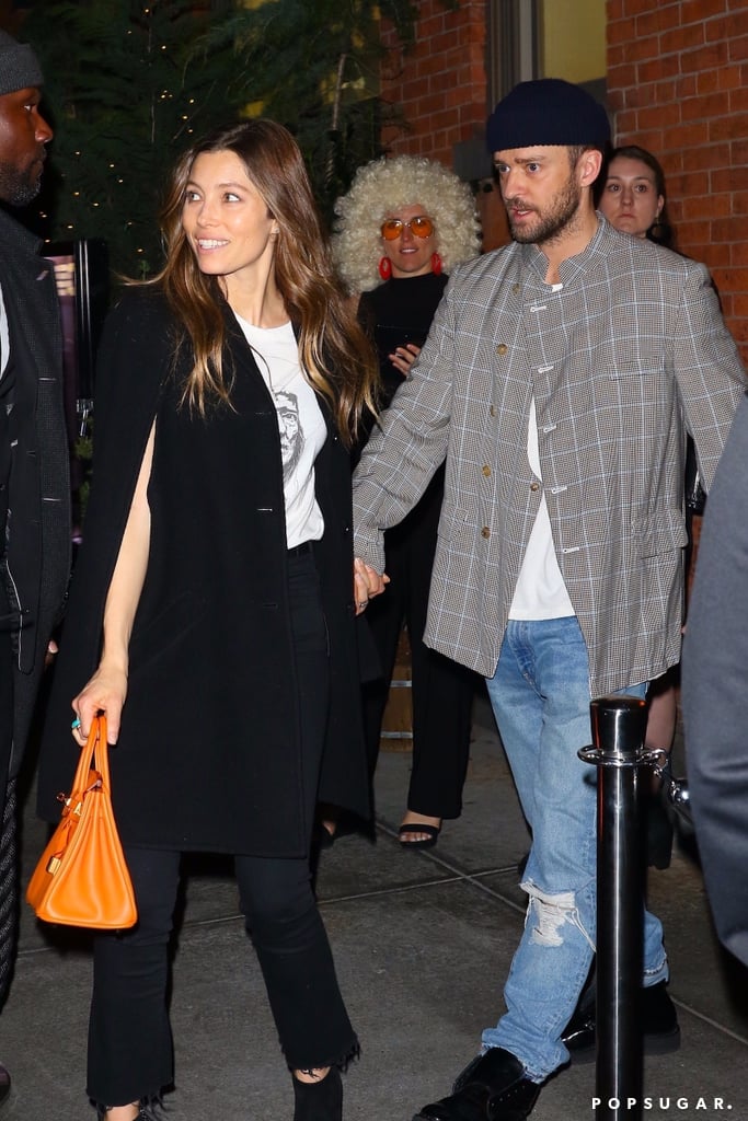 Justin Timberlake and Jessica Biel Holding Hands NYC 2019