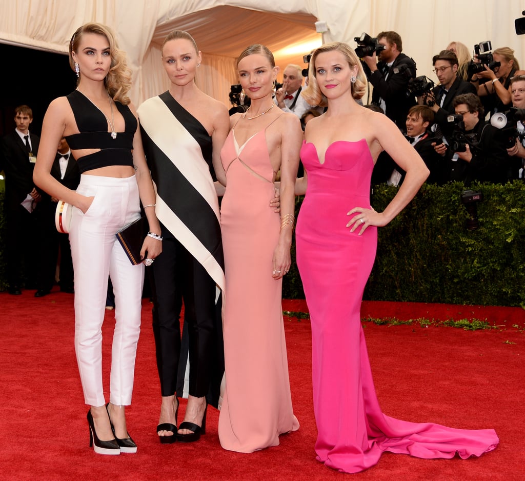 Reese Witherspoon and Cara Delevingne at the Met Gala 2014