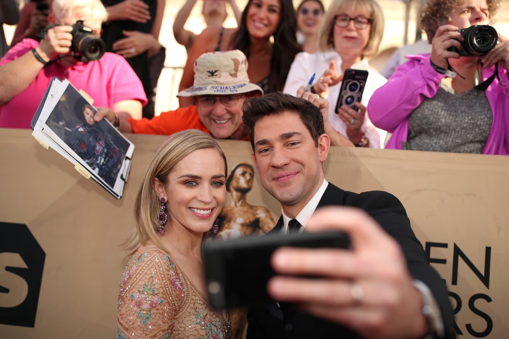 Emily Blunt and John Krasinski at 2017 SAG Awards