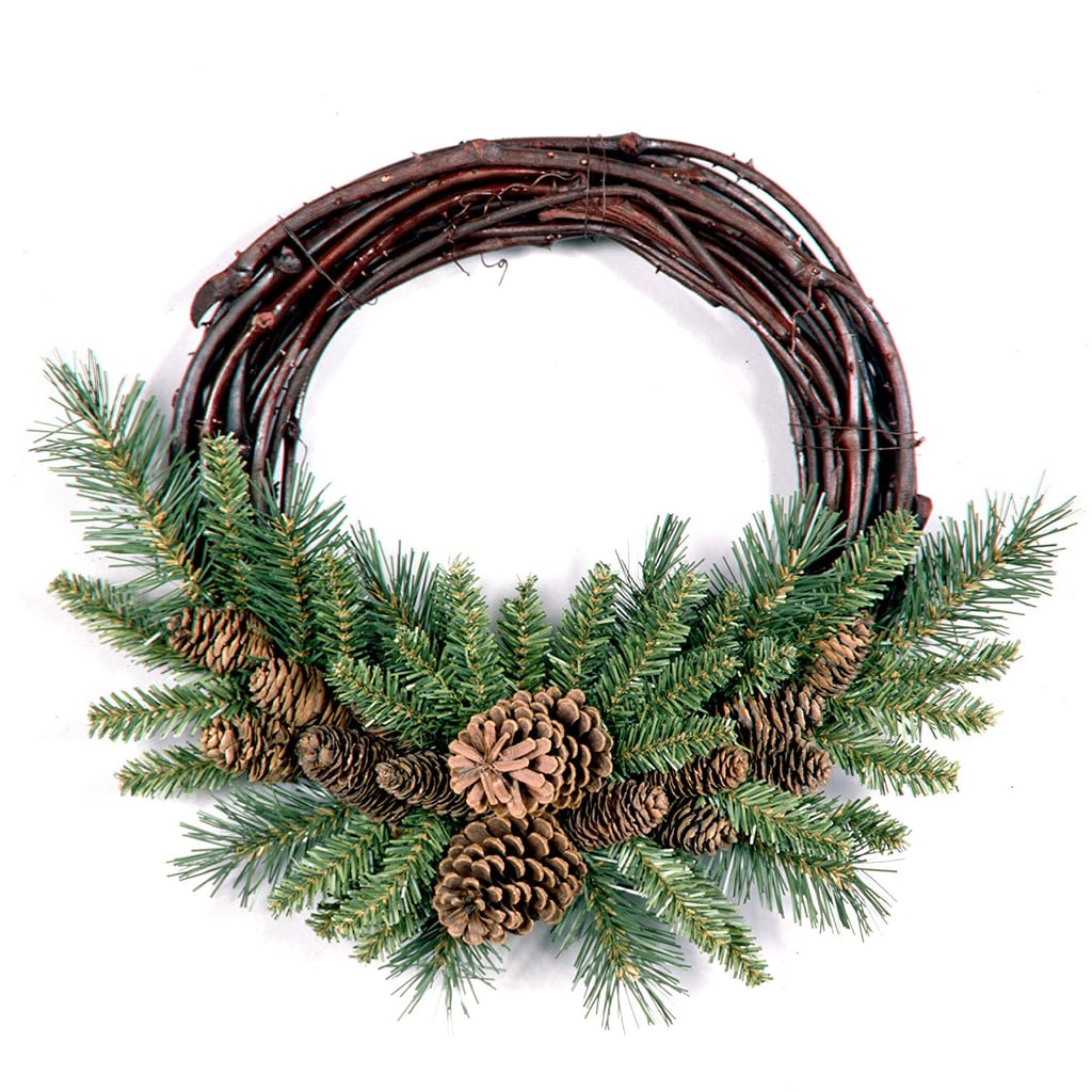 National Tree 16 Inch Pine Cone Grapevine Wreath