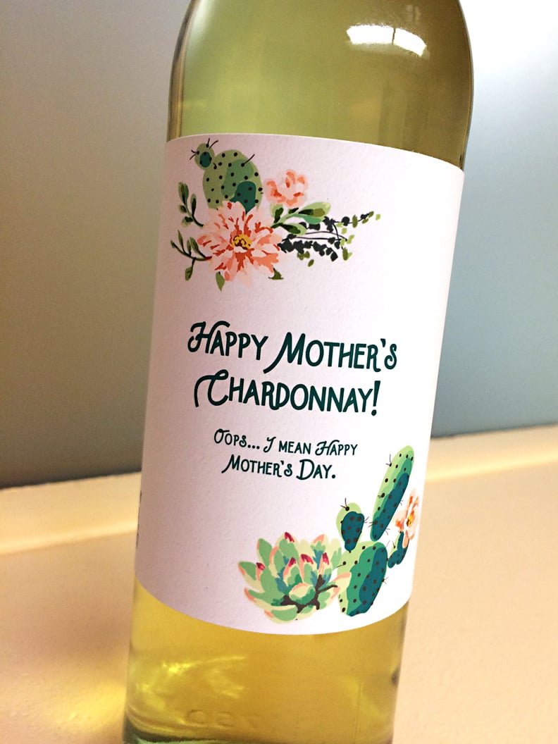 Happy Mother's Chardonnay Wine Label