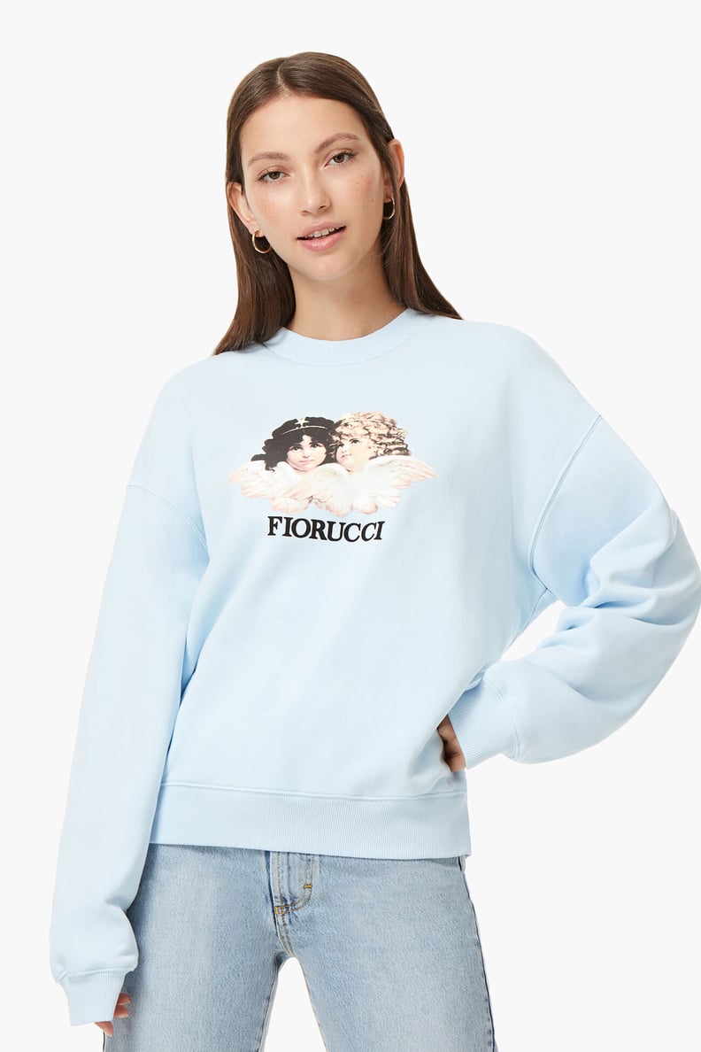 Fiorucci Angels Sweatshirt Pale Blue