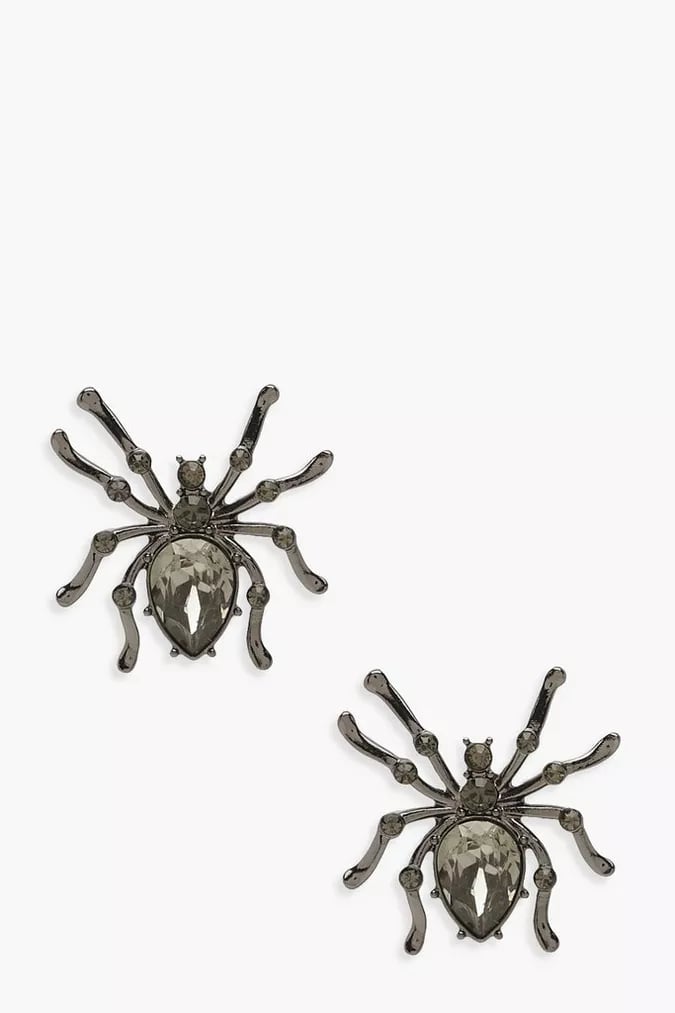 Boohoo Halloween Oversized Spider Stud Earrings