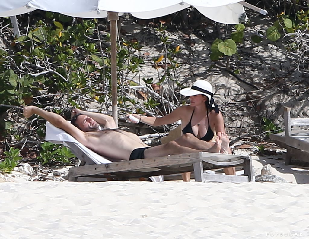 Courteney Cox in a Bikini on Vacation With Johnny McDaid