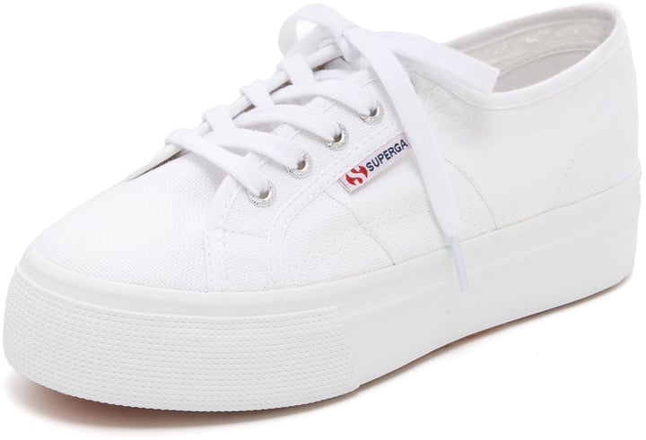 White Flatform Sneakers