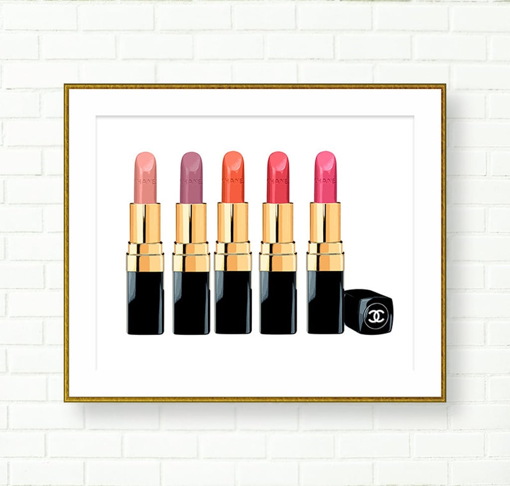 Chanel Lipstick Print