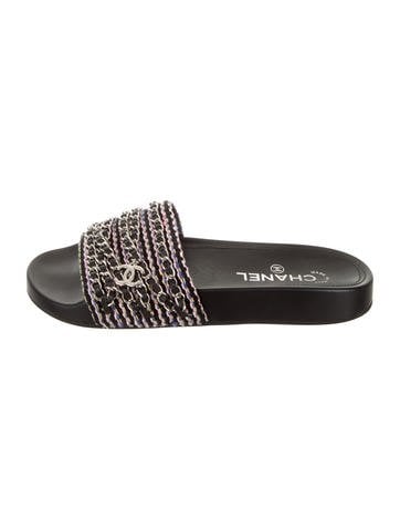 CC Chain-Link Slide Sandals