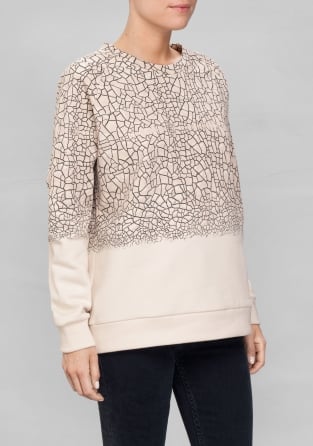 & Other Stories cracked print sweatshirt
