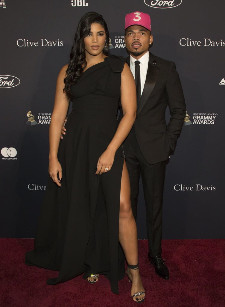 Kirsten Corley and Chance the Rapper at Clive Davis's 2020 Pre-Grammy Gala in LA