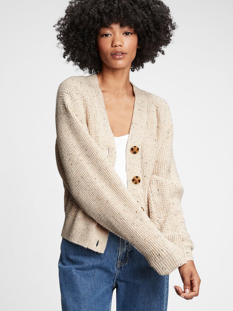 Gap Waffle-Stitch Cardigan