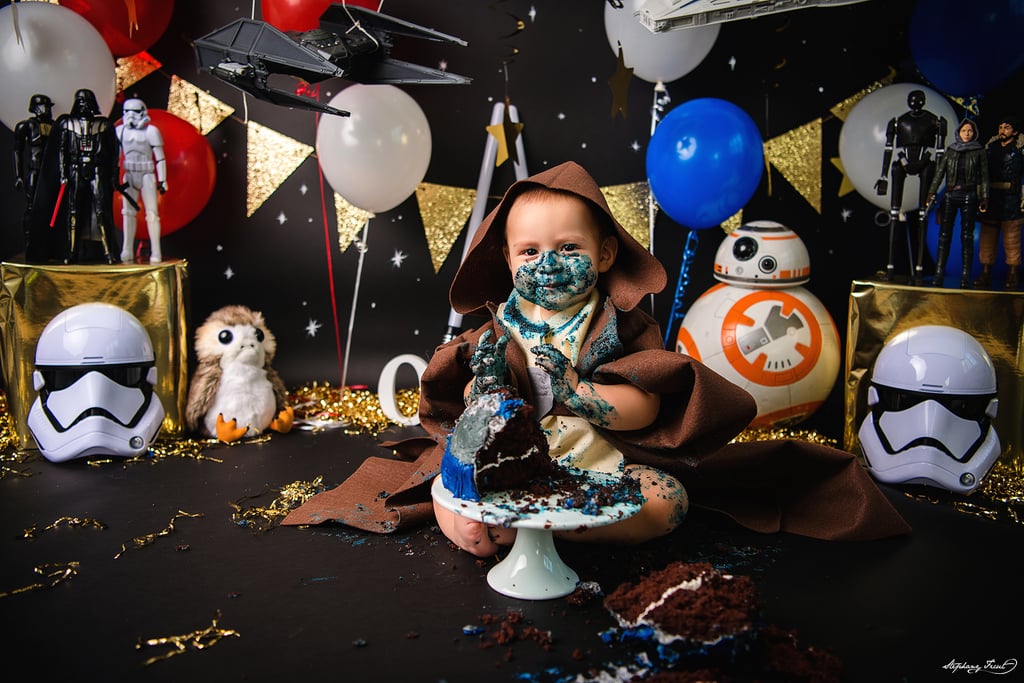 Star Wars R2-D2 Jedi First Birthday Cake Smash