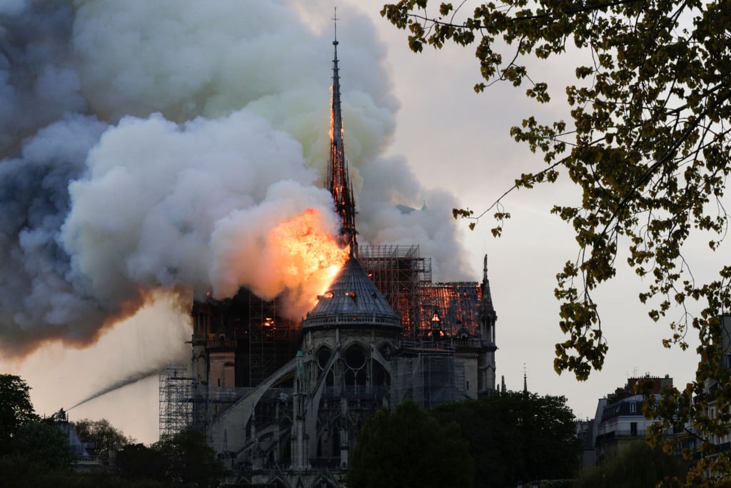 Notre-Dame Cathedral Fire in Paris on April 15, 2019