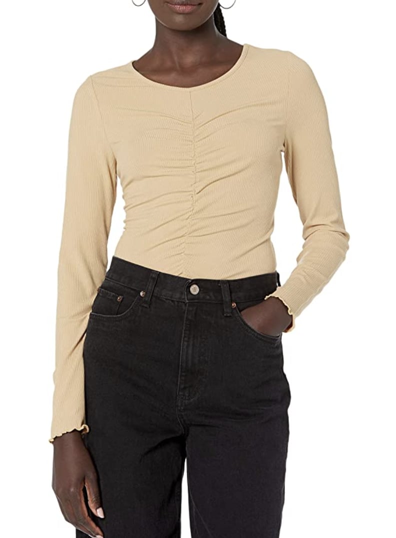 A Twisted Moment: The Drop Hazel Long Sleeve Gathered Front Top