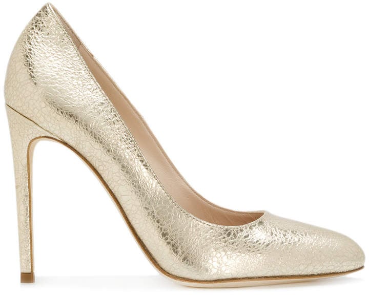 Twin-Set Metallic Heel Pumps