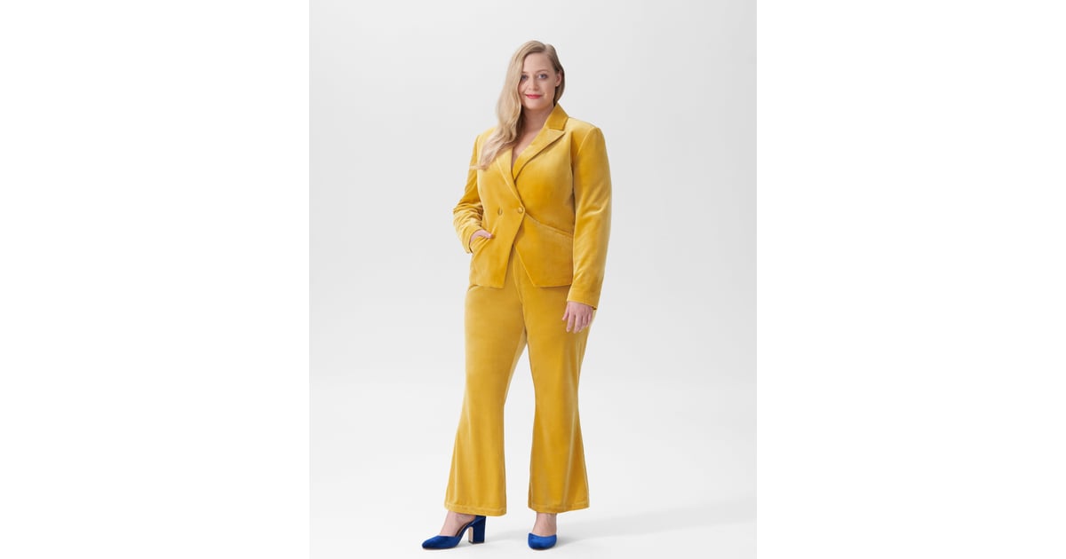 gold trouser suit ladies