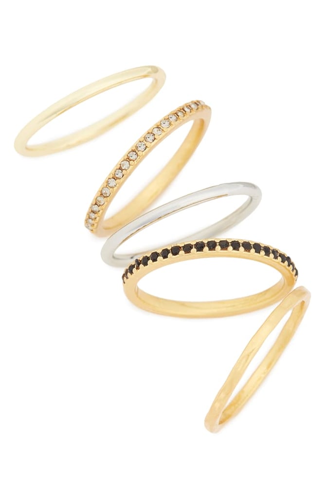 Madewell Filament Set of 5 Stacking Rings