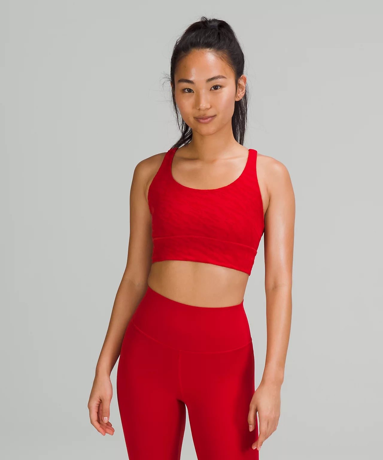 A Red Top: lululemon Lunar New Year Energy Longline Bra, Celebrate the  Year of the Tiger With Lululemon's Lunar New Year Collection