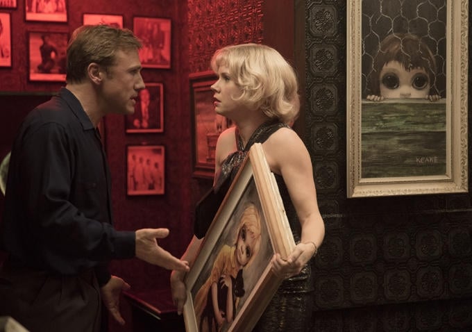 Christoph Waltz as Walter Keane and Adams as Margaret Keane.