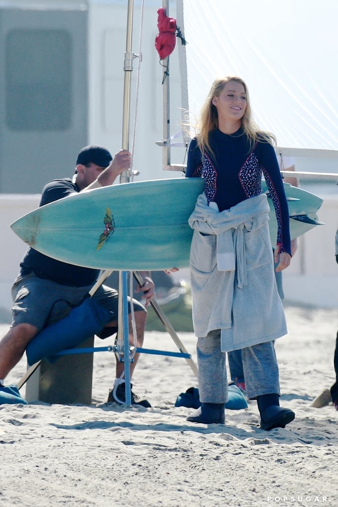 Blake Lively Pregnant on Set April 2016