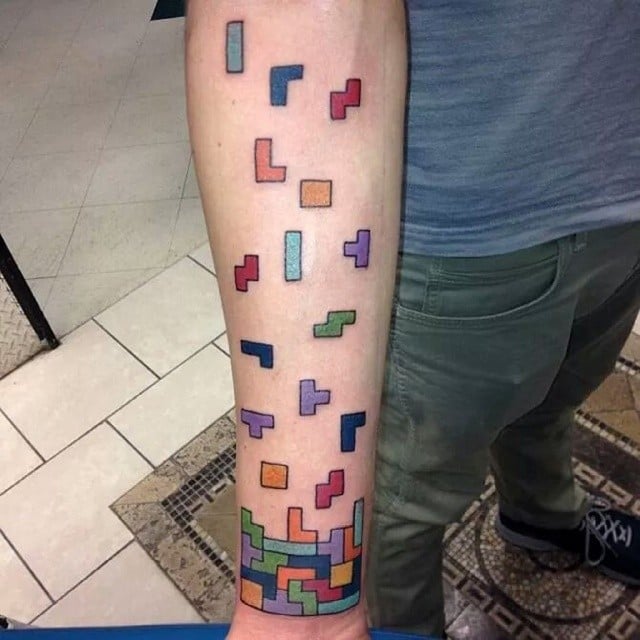Tattoos | 22 Ways to Play Tetris in Real Life | POPSUGAR Tech Photo 11