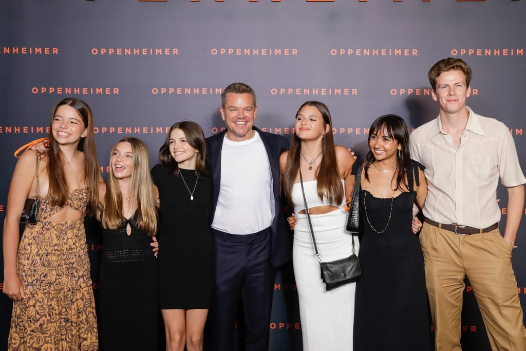 Matt Damon Takes His Daughters to Oppenheimer Premiere