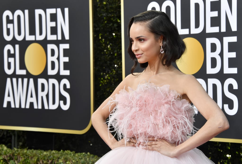 Sofia Carson Giambattista Valli Gown at Golden Globes 2020