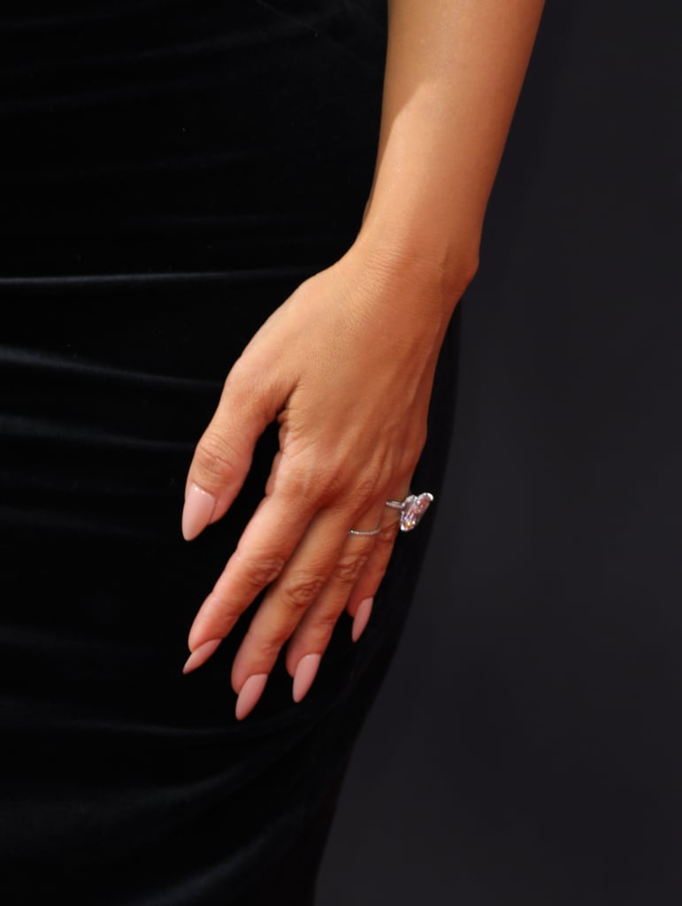 Kim Kardashian's Velvet Dress and Sandals at Creative Emmys