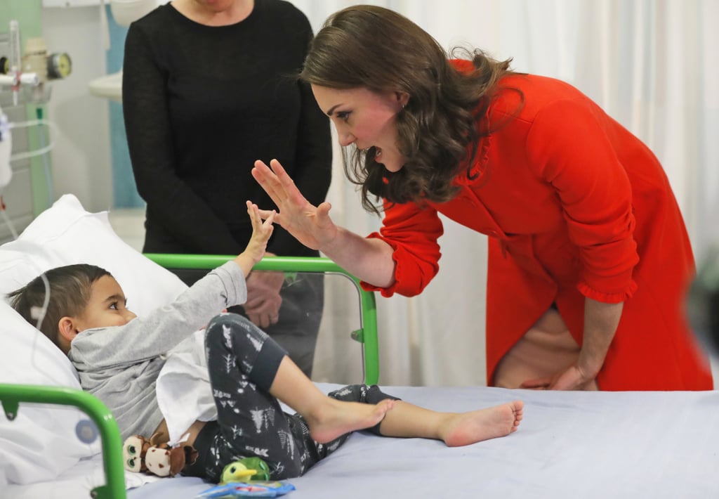 Kate Middleton Lights Up the Room With Her Smile as She Visits Sick Children