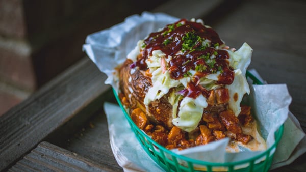 Barbecue Chicken Stuffed Baked Potato