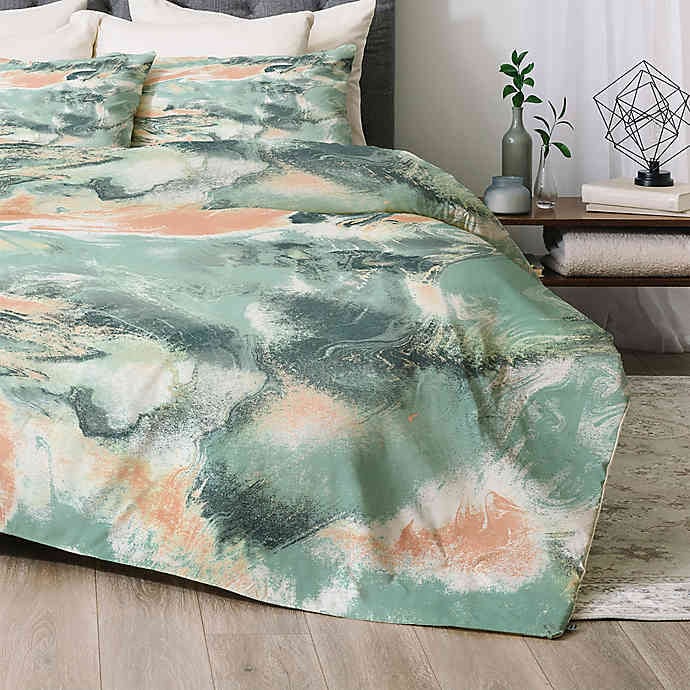 Deny Designs Jacqueline Maldonado Marble Mist Comforter Set