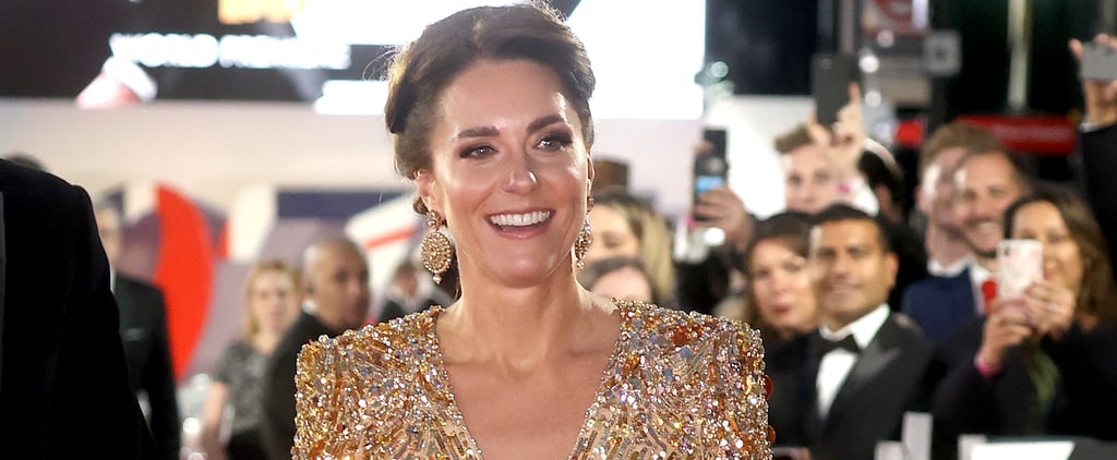 Kate Middleton's Gold Gown at the No Time to Die Premiere