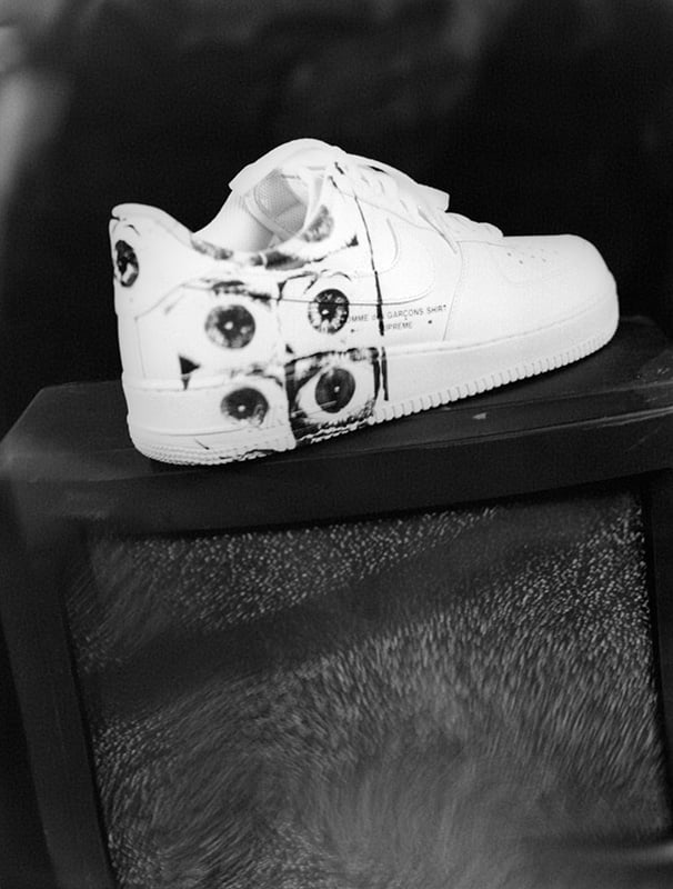 Supreme x Comme des x Nike Air Force 1 Sneaker | POPSUGAR Fashion