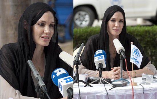 Pictures Of Angelina Jolie At A Press Conference In Pakistan Discussing Flooding Popsugar Celebrity She catapulted to fame as american.