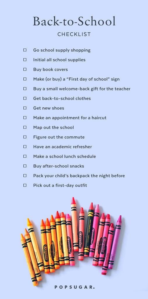 Back-to-School Prep Checklist | POPSUGAR Family