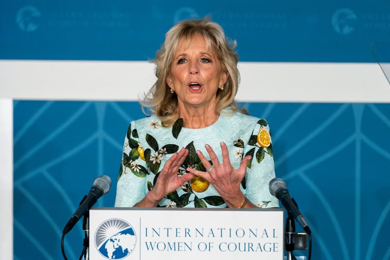 Dr. Jill Biden Wears Oscar de la Renta