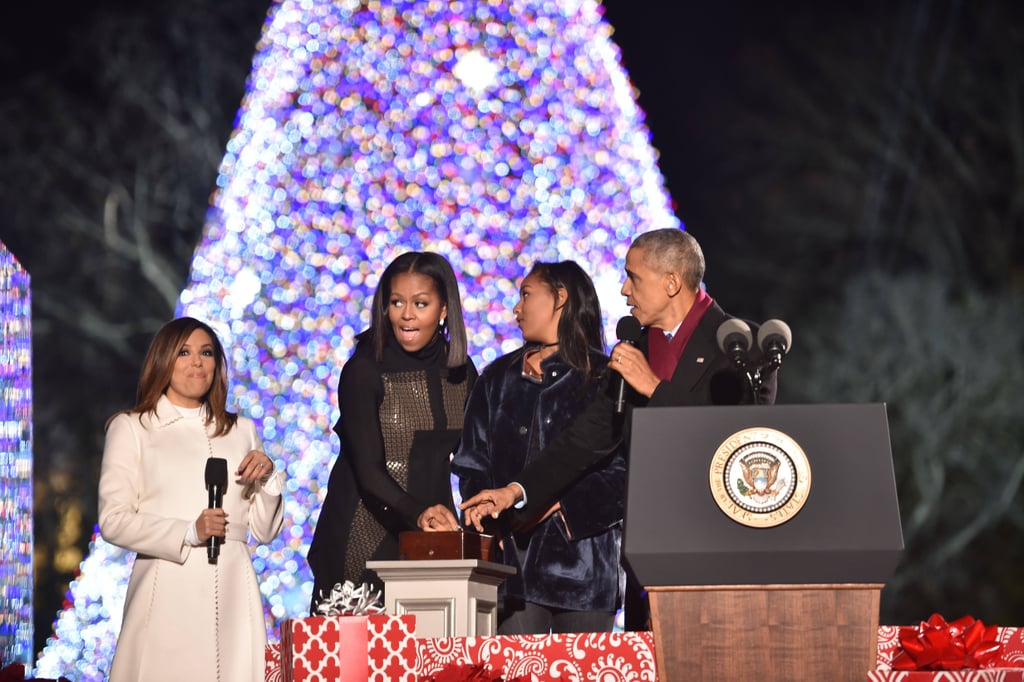 Michelle Obama's Top at the National Tree Lighting 2016
