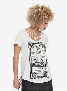 Harry Potter Hogwarts Express Ticket Girls' Fashion Top