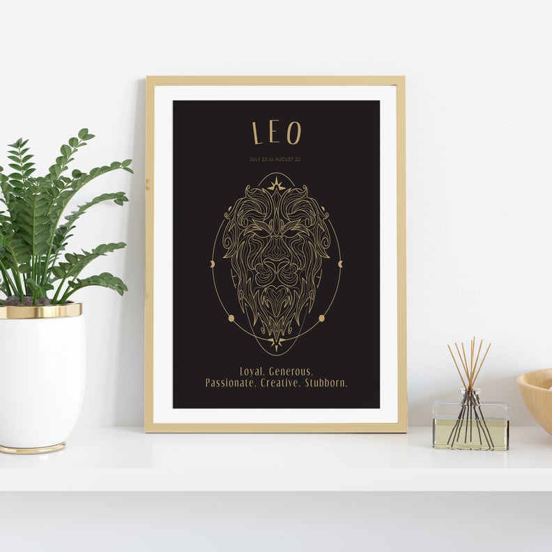 Leo Print Zodiac Gift