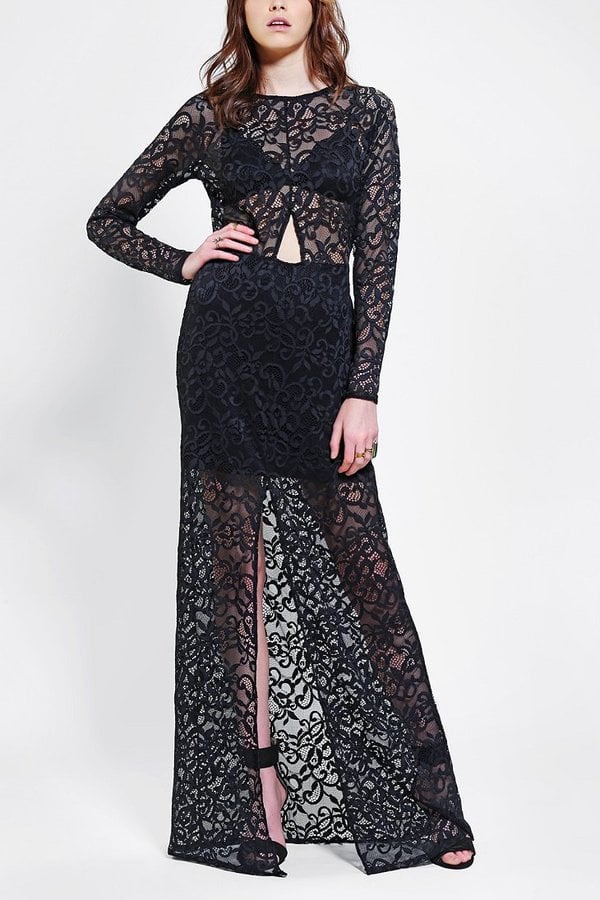 For Love & Lemons Black Lace Long-Sleeve Maxi Dress ($100, originally $270)