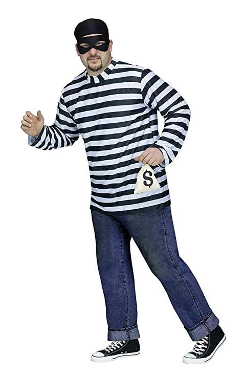 Fun World Plus-Size Burglar Costume