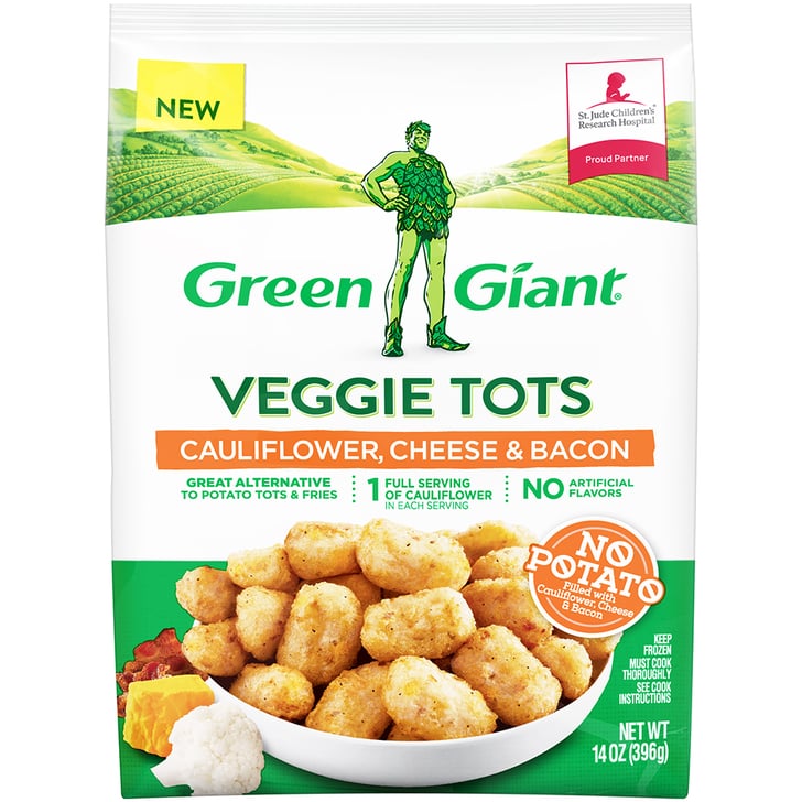 Green Giant Cauliflower, Cheese, and Bacon Tots Green Giant Launches