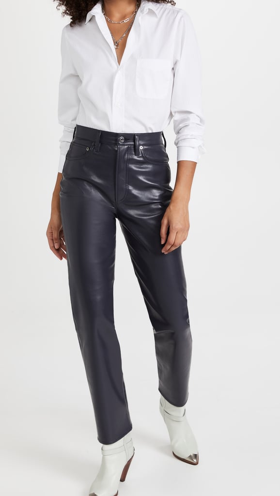 Agolde Recycled Leather 90's Pinch Waist Pant