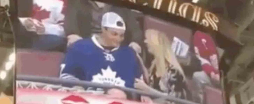 Guy Fake Proposes to His Girlfriend on Kiss Cam