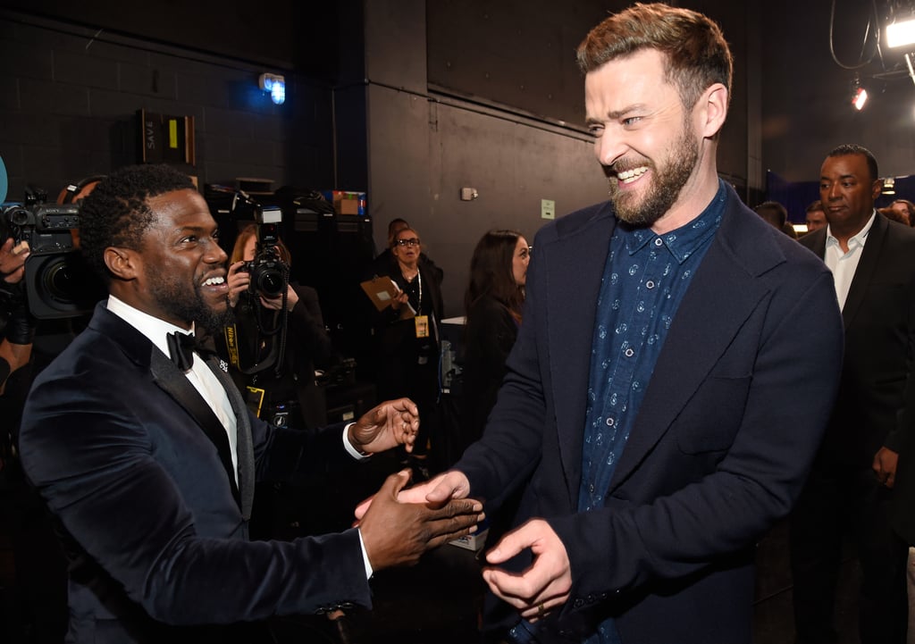 Pictured: Justin Timberlake and Kevin Hart